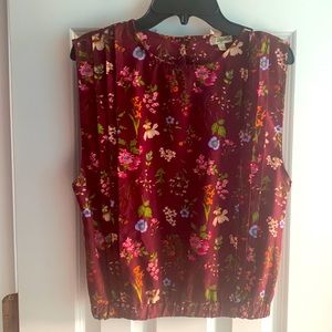 Lilly White Floral Crop Top S